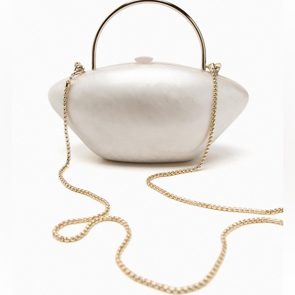 ZARA PEARL MINAUDIERE BAG